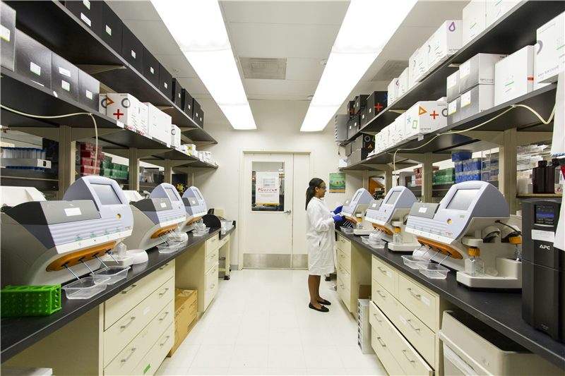 Screenshot of the Diagnostic center website demo